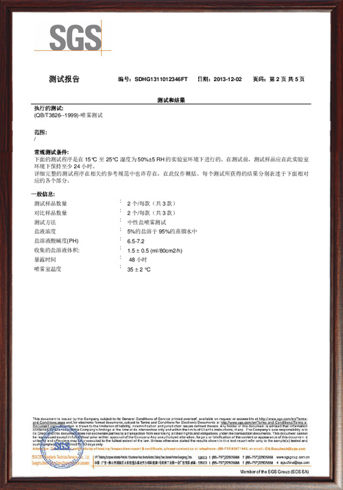 盐雾测试中文版SGS8