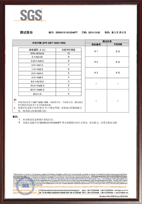 盐雾测试中文版SGS9